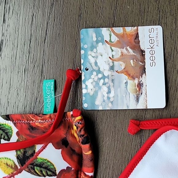 Floral Seekers Swimwear Tie Bikini with Removable Pads - NWT - Picture 6 of 13